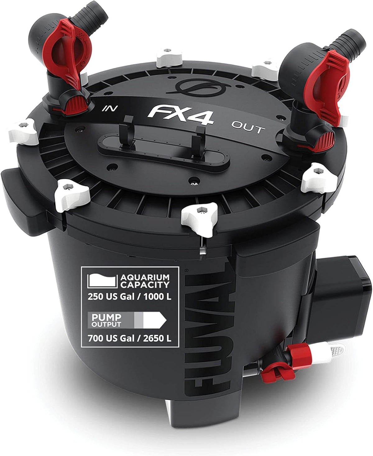 Fluval FX4 High Performance Aquarium Filter, up to 250 Gal. Canister Filter for Aquariums