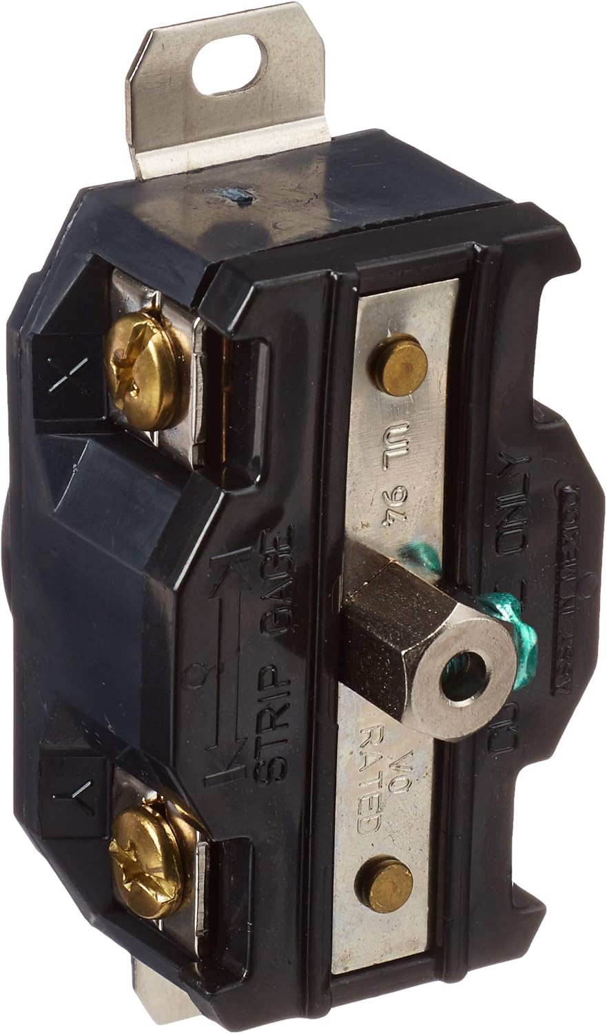 Leviton 30 Amp, 120/208 Volt- 3PY, Flush Mounting Locking Receptacle - Black - 2810