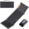 ProtoArc Foldable Keyboard and Mouse, XKM01 - Compatible with Laptop iPad Tablet - Black Gray