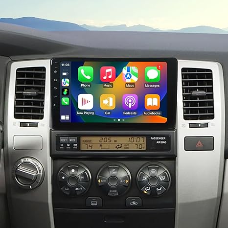 Car Radio for Toyota 4Runner 2003-2009 Radio Stereo Replacement with Wireless Carplay & Android Auto 9 Inch Screen GPS Navigation WiFi BT FM/AM Backup Camera Support JBL