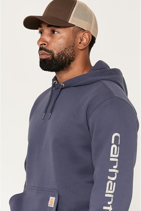 Carhartt Men's Iconic K288 Logo Sweatshirt - Superstorm - Size Large