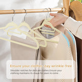 Premium Velvet Hangers Heavy Duty (50 Pack),  Non-Slip Felt Hanger