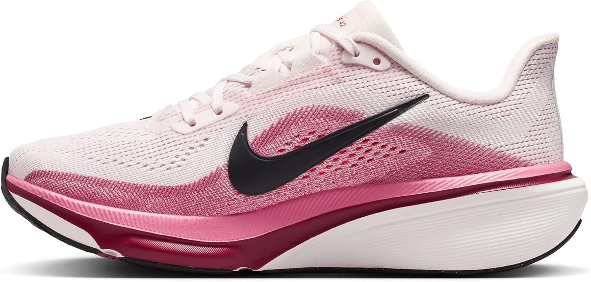 Nike Pegasus 42 Women's Road Running Shoes (Size : 9.5) (Pearl Pink/Peony/Team Crimson/Black)
