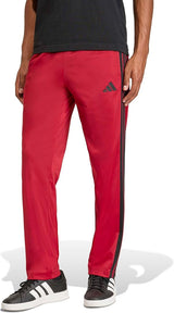 adidas Men's Dayready Open Hem Track Pants - Active Maroon - Large