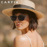 CARFIA Retro Polarized Sunglasses for Women Small and Medium Face UV Protection, (NEW, OPEN BOX)