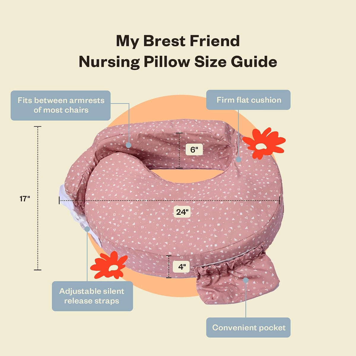 My Brest Friend Original Nursing Pillow - Horizon