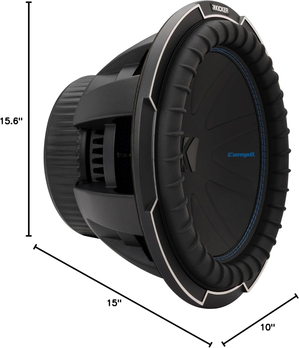 KICKER 51CWQ124 CompQ Q-Class 12" Subwoofer, Dual 4-Ohm