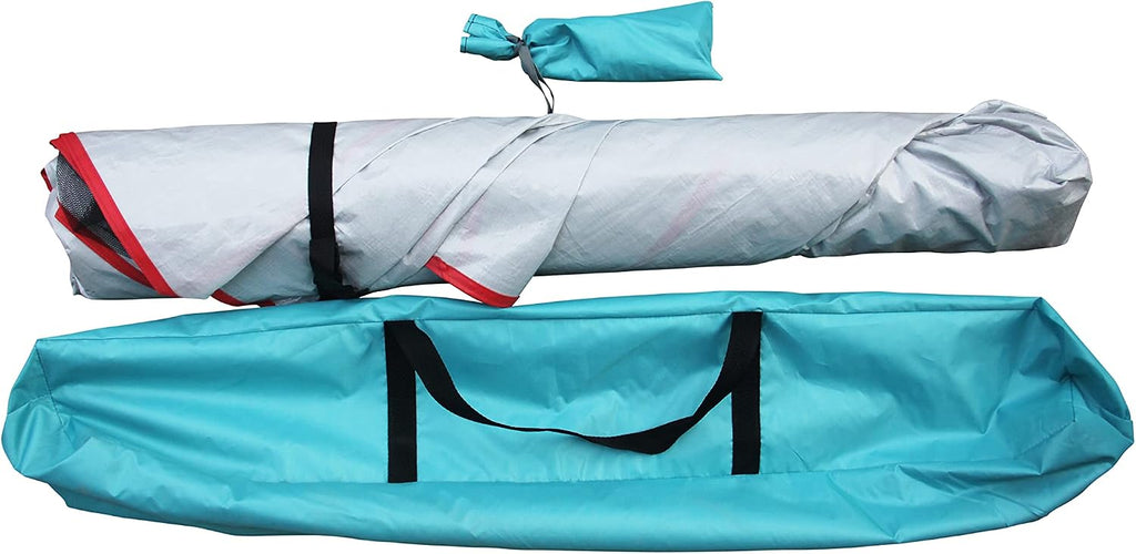 BLISS HAMMOCKS Pop-Up Beach Tent and Carry Bag - Teal/Orange