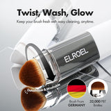 ELROEL Blanc Cover Cream Stick V White - (201 Light) Korean Color-Changing Foundation Stick with Volufiline