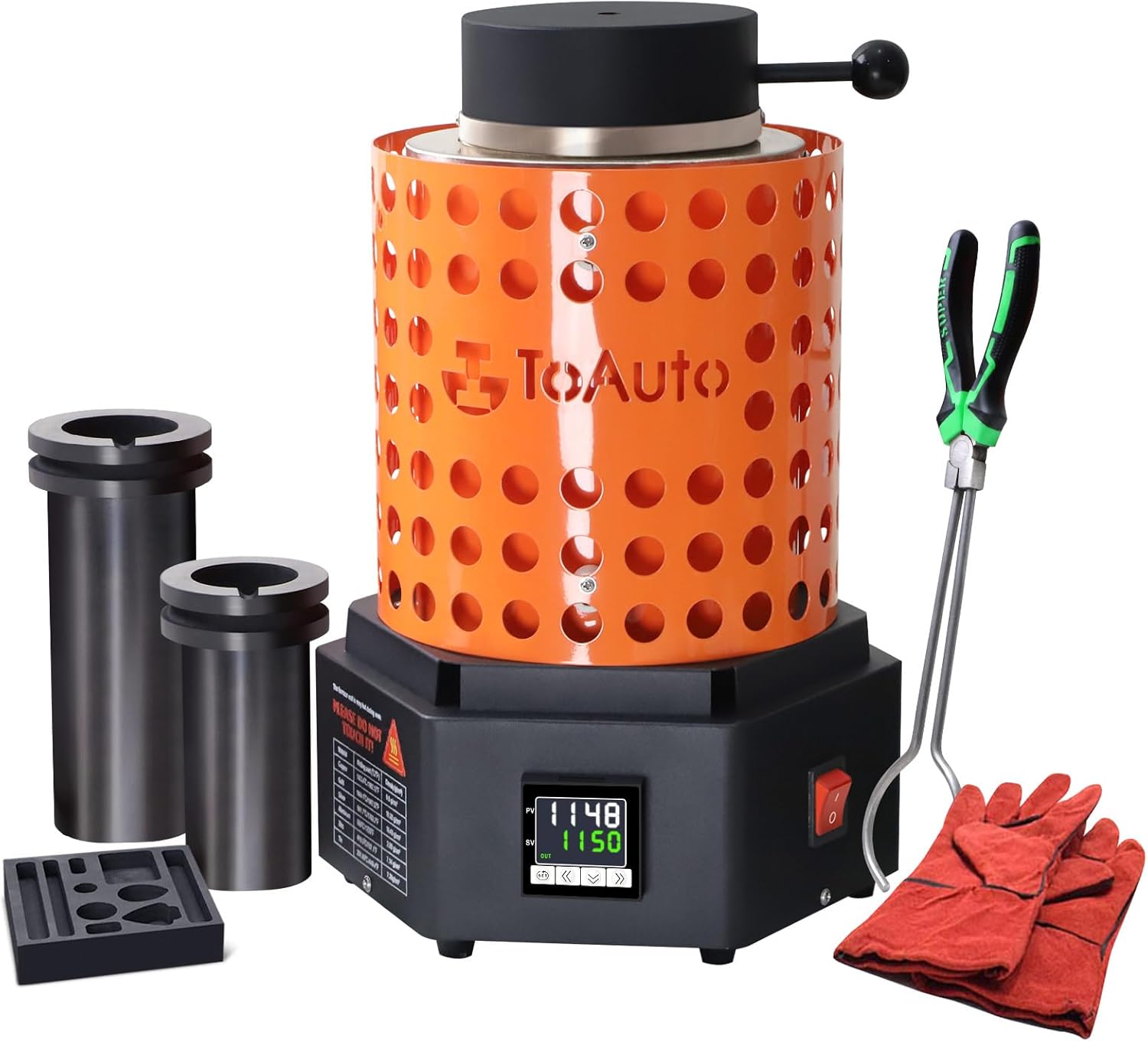 TOAUTO Gold Melting Furnace - 1800W - Model: TRF3000-V1