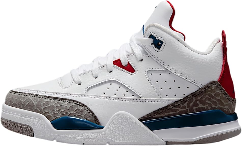 NIKE Jordan Son Of Mars Low (PS) in White/Varsity Red/Light Smoke - 11C