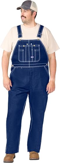 Liberty Big Smith Men's Rigid Denim Bib Overall - Denim - Size 52x32