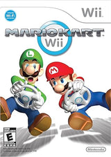 Restored Nintendo Wii Console (Black) - (Refurbished), Mario Kart, and Steering Wheel