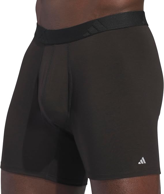 adidas Men's Luxe Comfort Boxer Brief Underwear 3-Pack Size XL