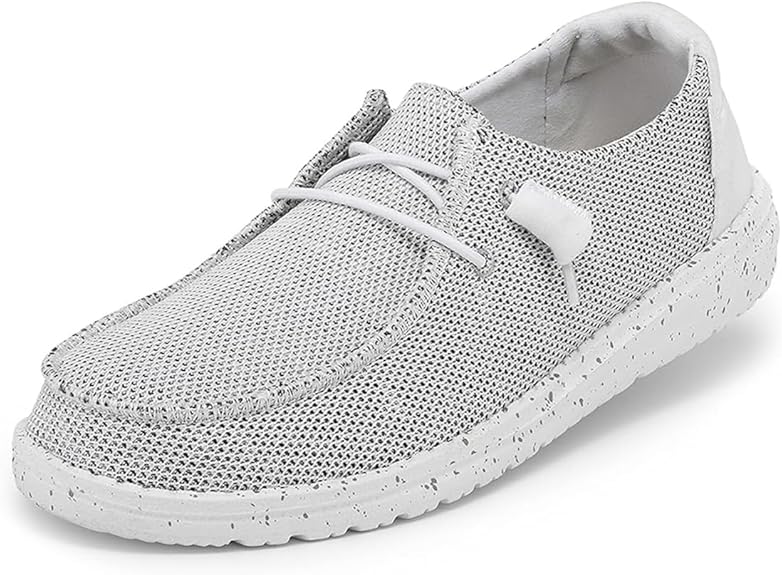 Hey Dude Women's Wendy Chambray | Women's Shoes | Women's Lace Up Loafers | Comfortable & Light-Weight
