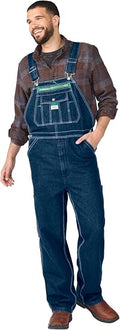 Liberty Men's Denim Bib Overall - Stonewashed - Size 32x32