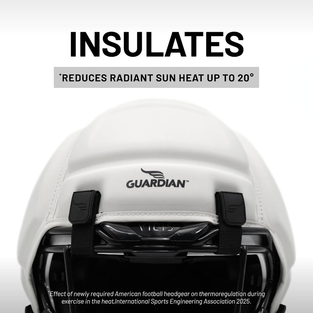 Guardian Cap XT 2.0, Red - Padded, Soft-Shell Helmet Cover for Football - Reduces Impact and Protects Helmets - Sleek Design - One Size Fits All for Youth, High School & College Players