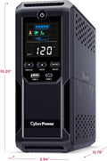 CyberPower CP1500AVRLCD3 Intelligent LCD UPS Battery Backup | 1500VA/900W, 12 Outlets, 2 USB Ports, AVR, Mini Tower, UL Certified