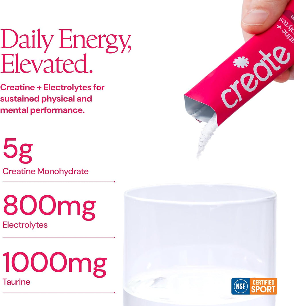 CREATE Creatine and Electrolytes - Watermelon - 30 Sticks