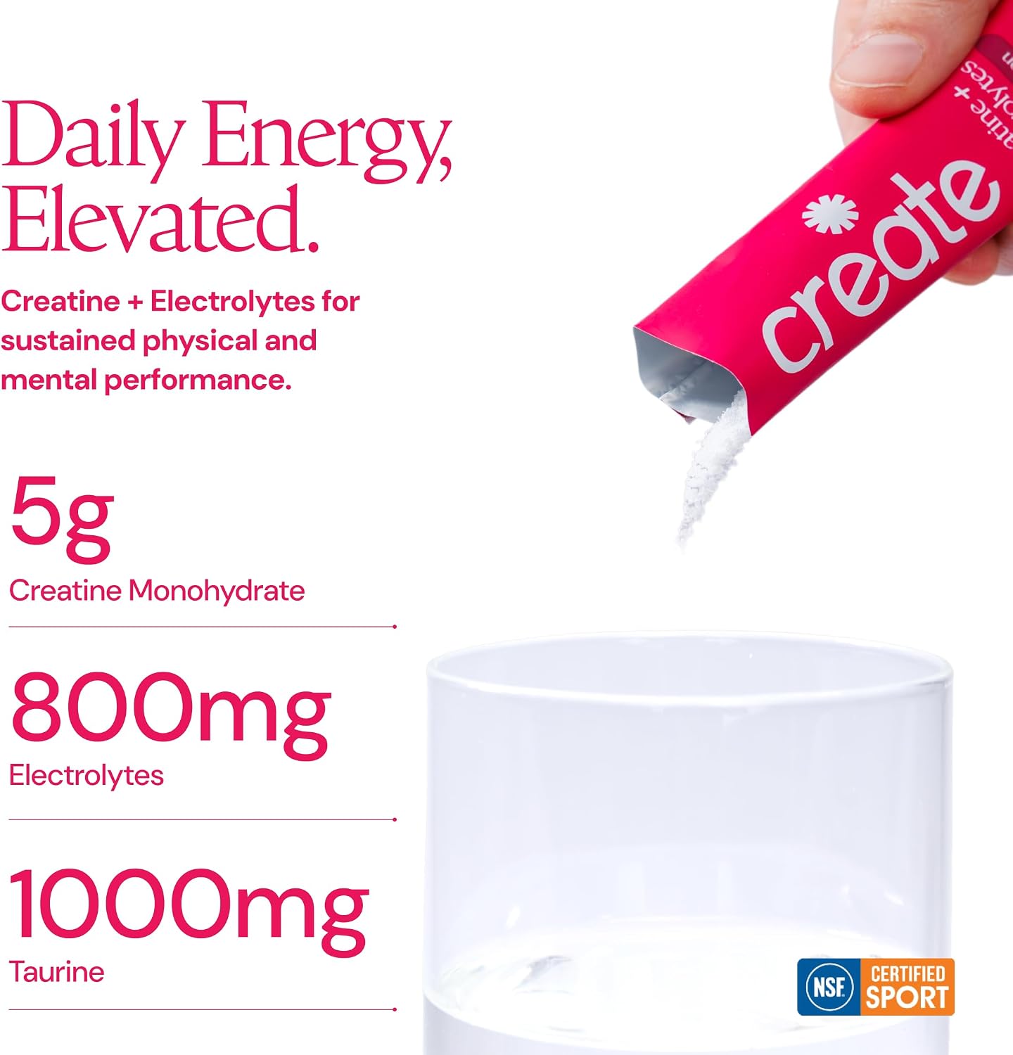 CREATE Creatine and Electrolytes - Watermelon - 30 Sticks