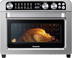 Panasonic Air Fryer Toaster Oven Combo with 11 Preset Cooking Functions, FlashXpress with Double Infrared Heating, Temperature Control Dial