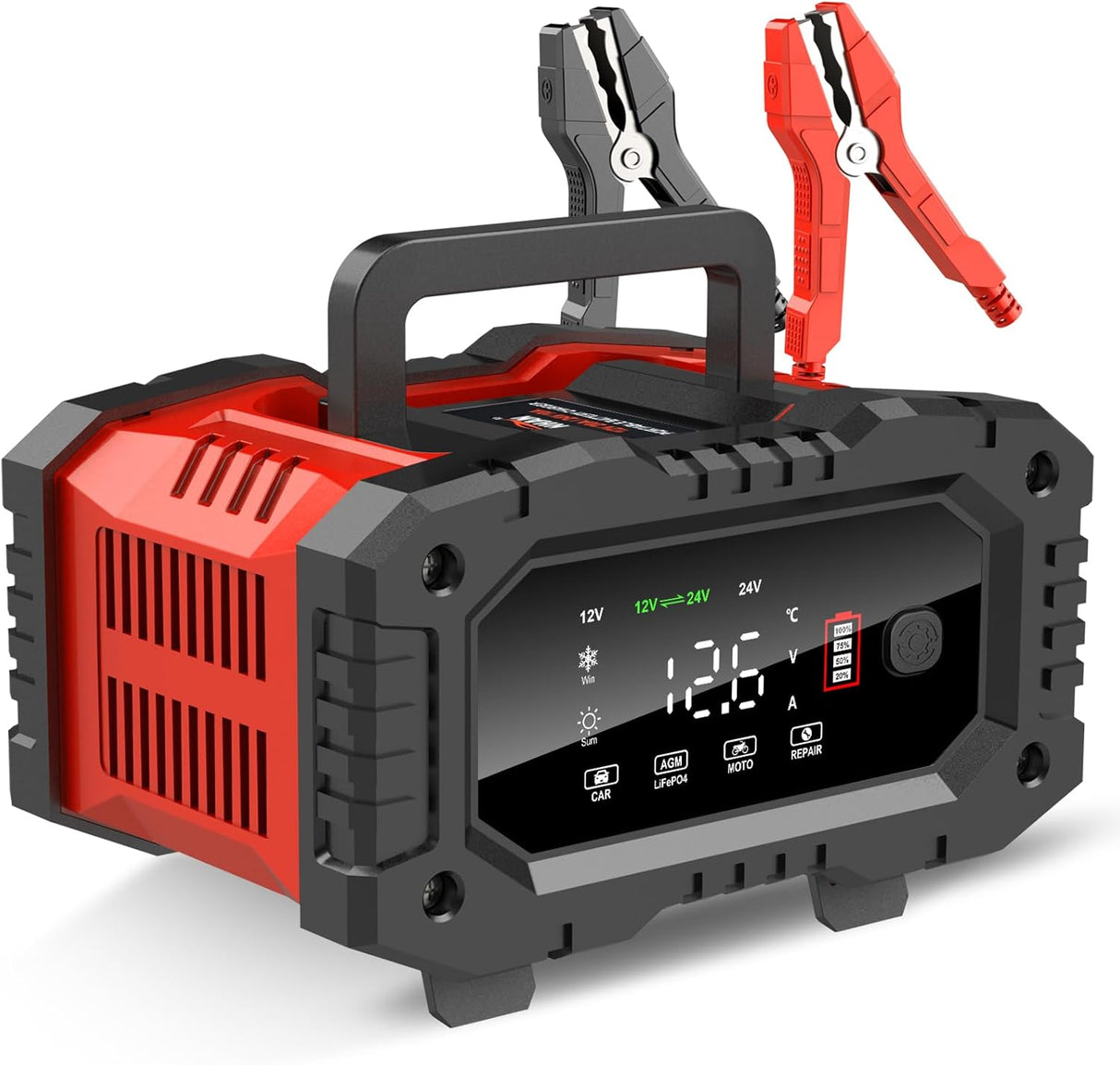 12V-24V Portable Battery Charger (NEW)