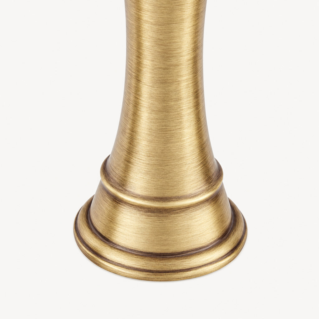 Signature Hardware Beasley Widespread Bathroom Faucet with Pop-Up Drain Assembly - Aged Brass