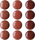 25mm Cabochons Stone Flatback Natural Stones for Jewelry Making, 12pcs