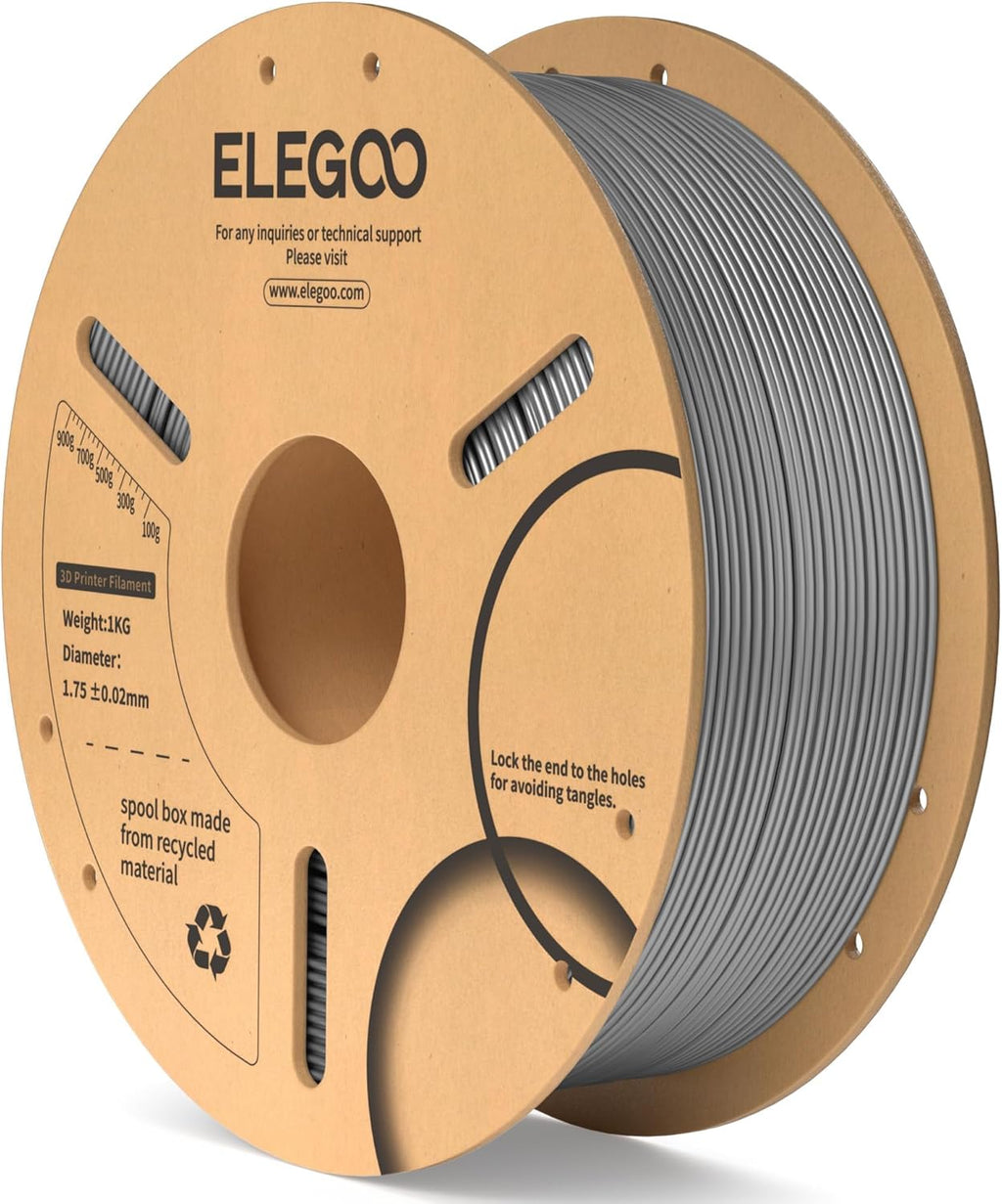 ELEGOO PLA 3D Printer Filament 1.75mm Space Gray 1KG