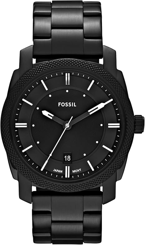 Fossil Machine Men's Watch with Stainless Steel or Leather Band, Chronograph or Analog Watch Display (OPEN BOX)