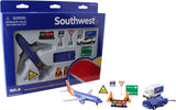 Daron Hawaiian Airlines 12 Piece Playset with Die-Cast Metal Model Airplane