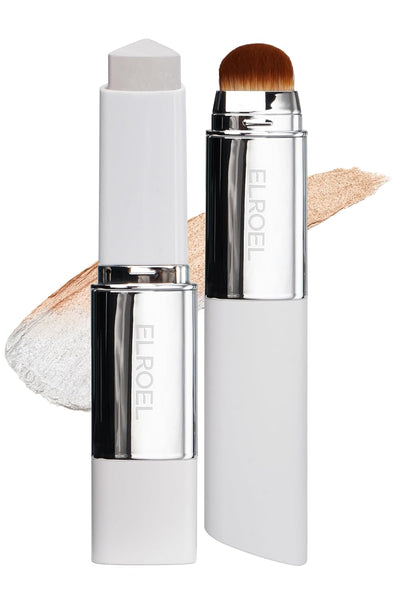 ELROEL Blanc Cover Cream Stick V White - (201 Light) Korean Color-Changing Foundation Stick with Volufiline
