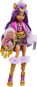 Monster High Monster Fest Doll, Clawdeen Wolf with Glam Outfit & Festival Themed Accessories Like Snacks, Band Poster, Statement Bag & More(New Open Box)