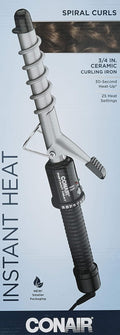 Conair Instant Heat Spiral 3/4-Inch Curling Iron
