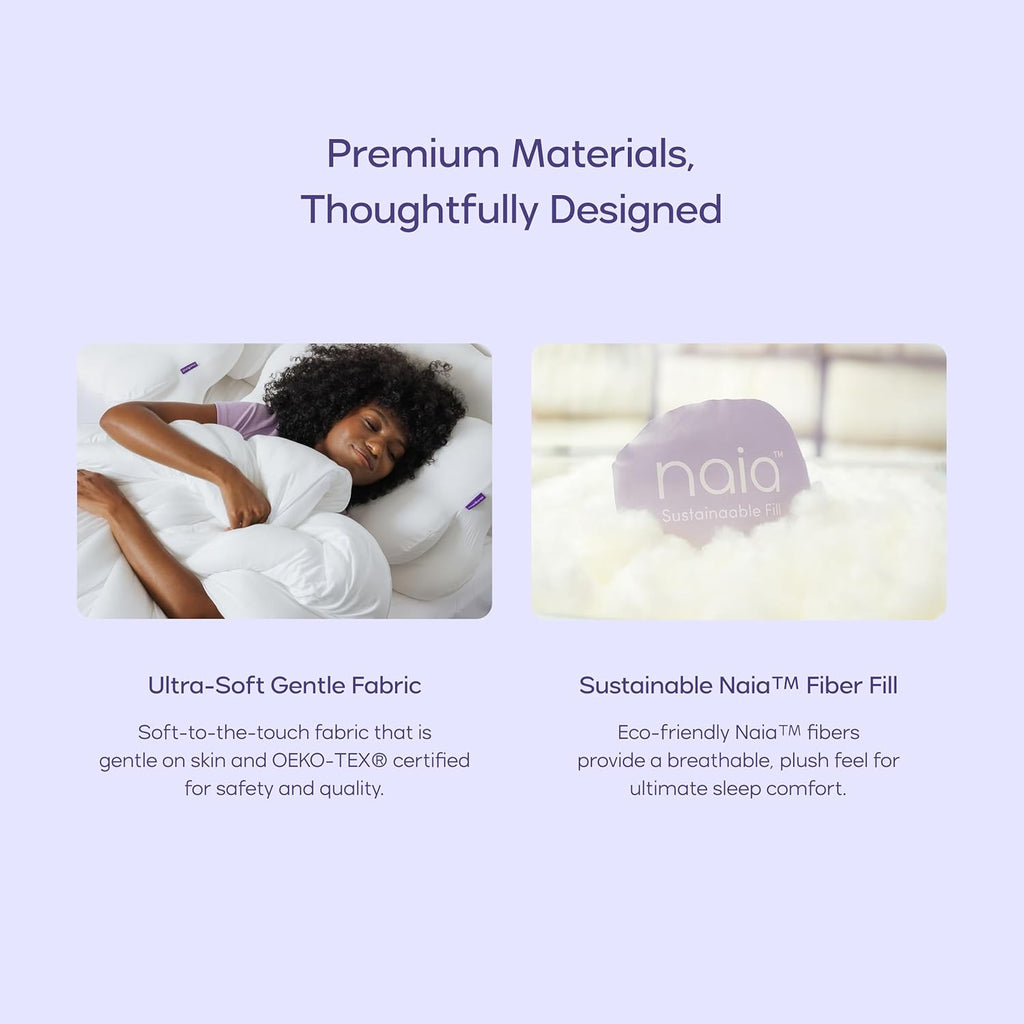 Mellow Marshmellow Comforter King/Cal King, Oeko-TEX Class I Fabric- White