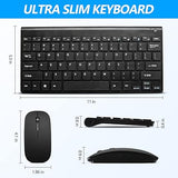 Mini Wireless Keyboard And Mouse (GHKM07) Black(NEW OPEN BOX)