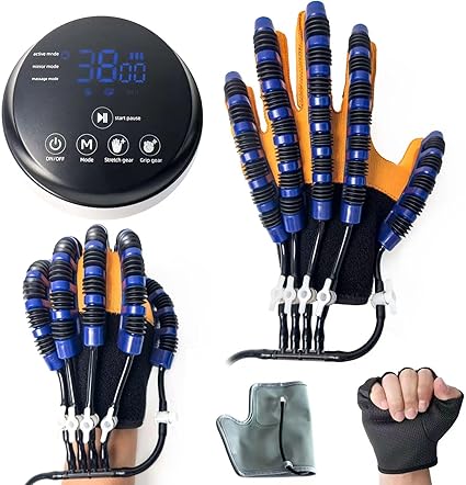 Rehabilitation robot gloves, stroke rehabilitation equipment with USB charging function, hand grinder for treatment…(OPEN BOX)