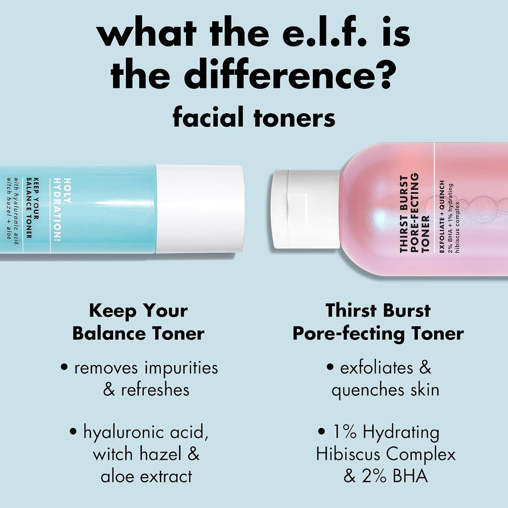 e.l.f. SKIN Thirst Burst Pore-fecting Toner - 4.7 Fl Oz.