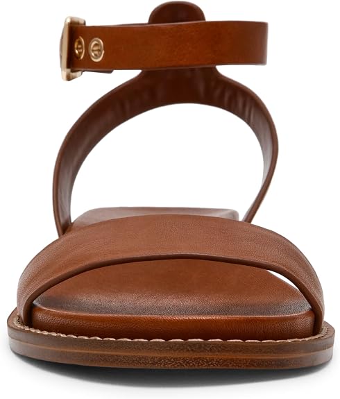 Steve Madden Women's Dandi Sandal, Tan Leather, (Size: 8.5)