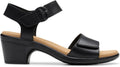 CLARKS Women's Emily2 Amanda in Black Leather - 8M