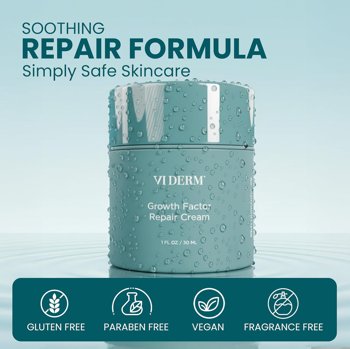 VI DERM Growth Factor Repair Cream – 30 ml