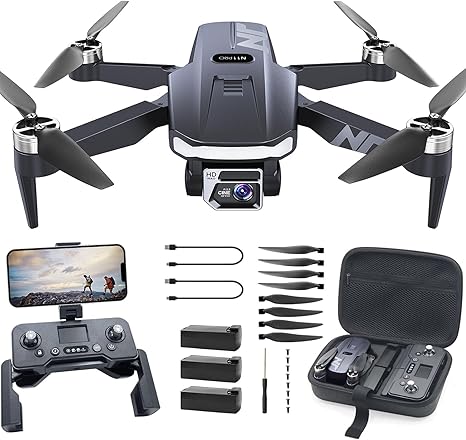 N11 Pro 4K UHD Camera Drone for Adults GPS Assisted RC Quadcopter Offering 90 Min Long Flight Time, Auto Return Function, Follow Me Technology, Brushless Motor Stability, Extended Control Range, and 5G Transmission for New Flyers‌