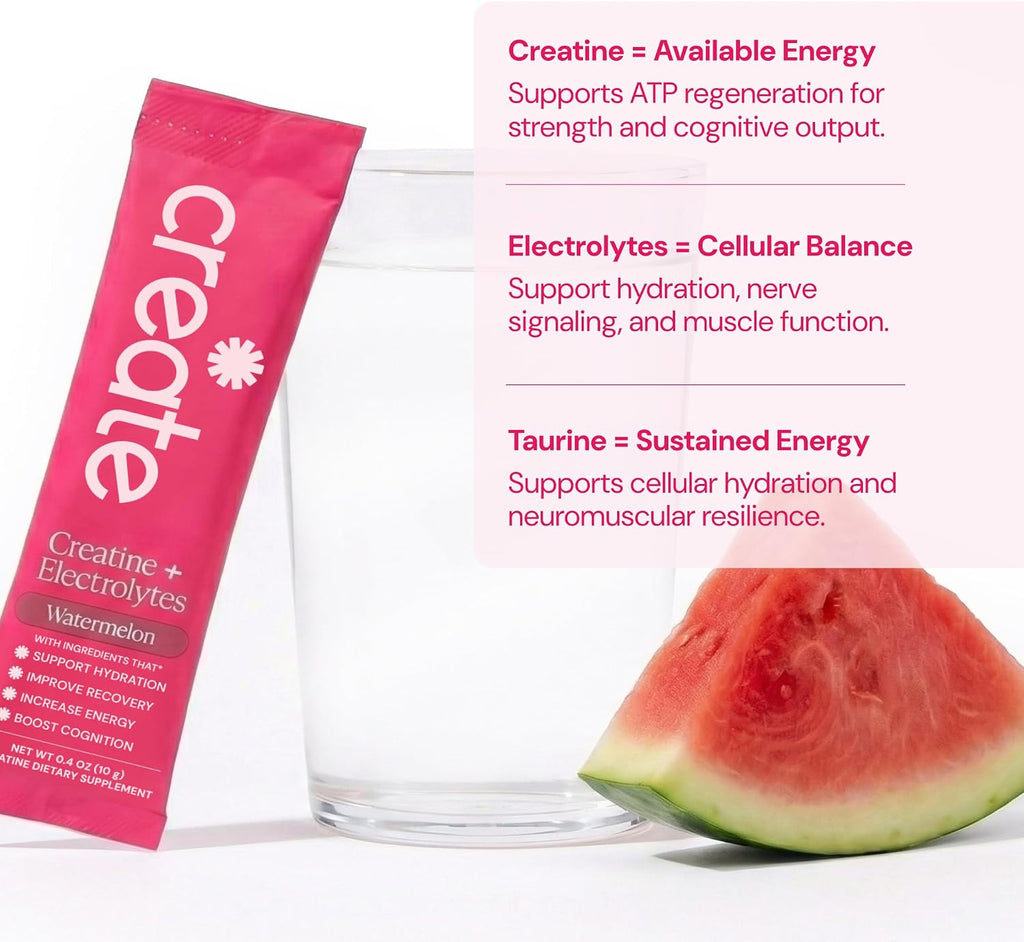 CREATE Creatine and Electrolytes - Watermelon - 30 Sticks