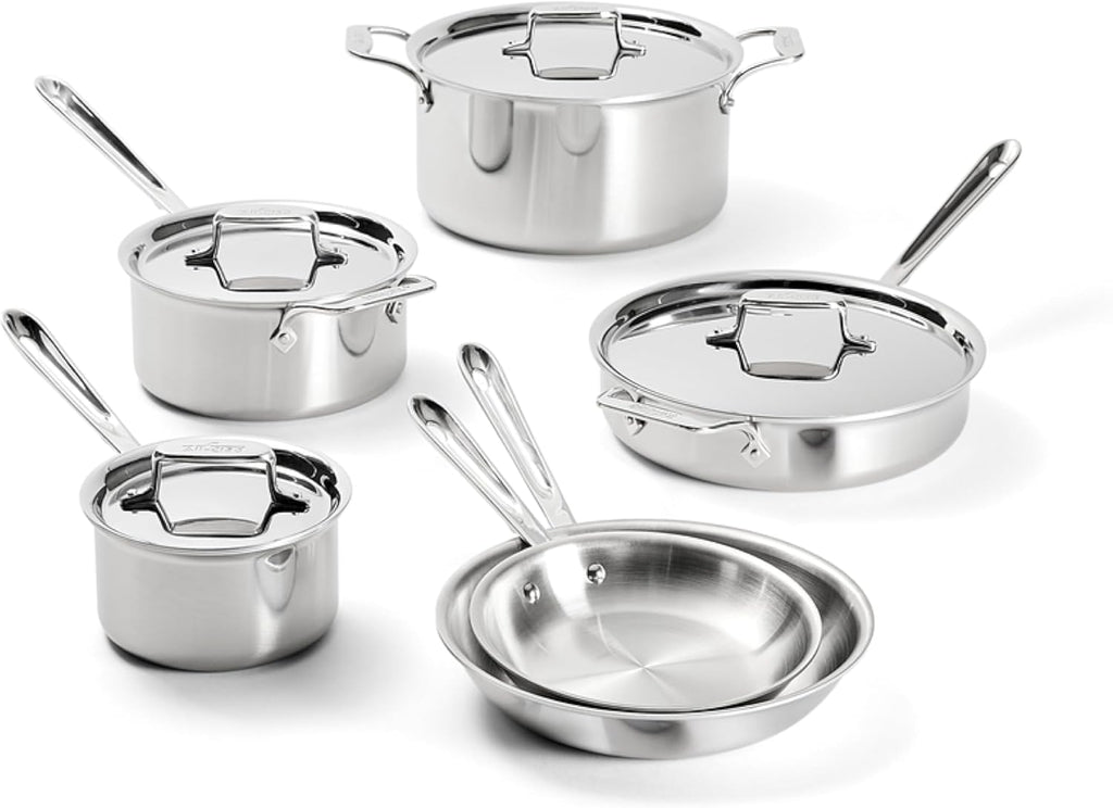 ALL-CLAD Brushed D5® Stainless 10pc Set