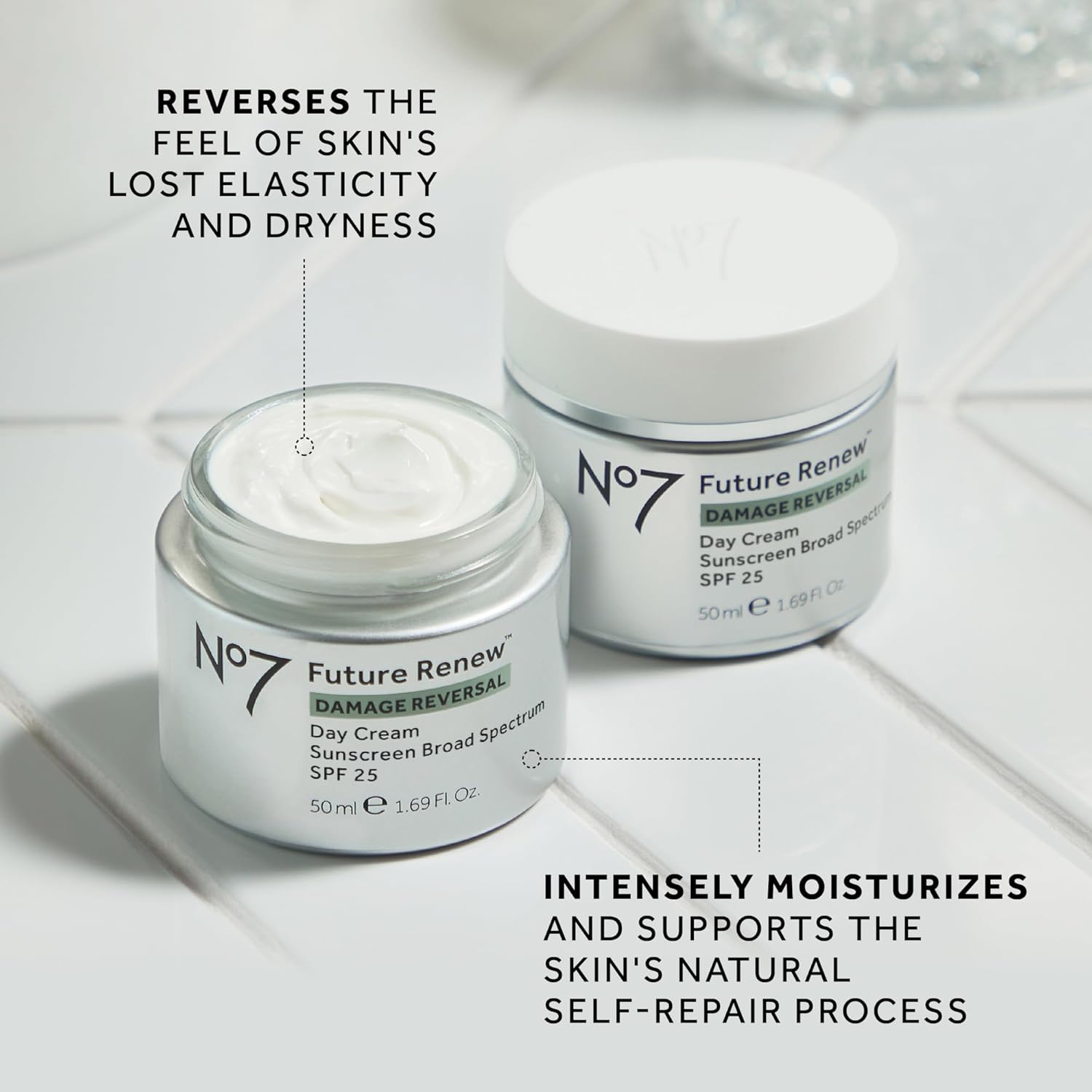 No7 Future Renew Damage Reversal Day Cream SPF 25, 1.69 fl oz