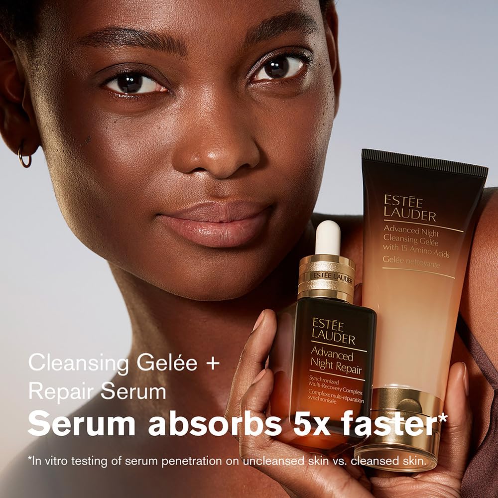 Estée Lauder Advanced Night Cleansing Gelée Foaming Face Wash Cleanser with 15 Amino Acids | Deep Pore Cleanser 3.4 Fl. Oz.
