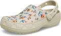 Crocs Unisex-Adult Classic Crafted Canvas Clogs for Men and Women, Floral Frappé, 6 Women/4 Men