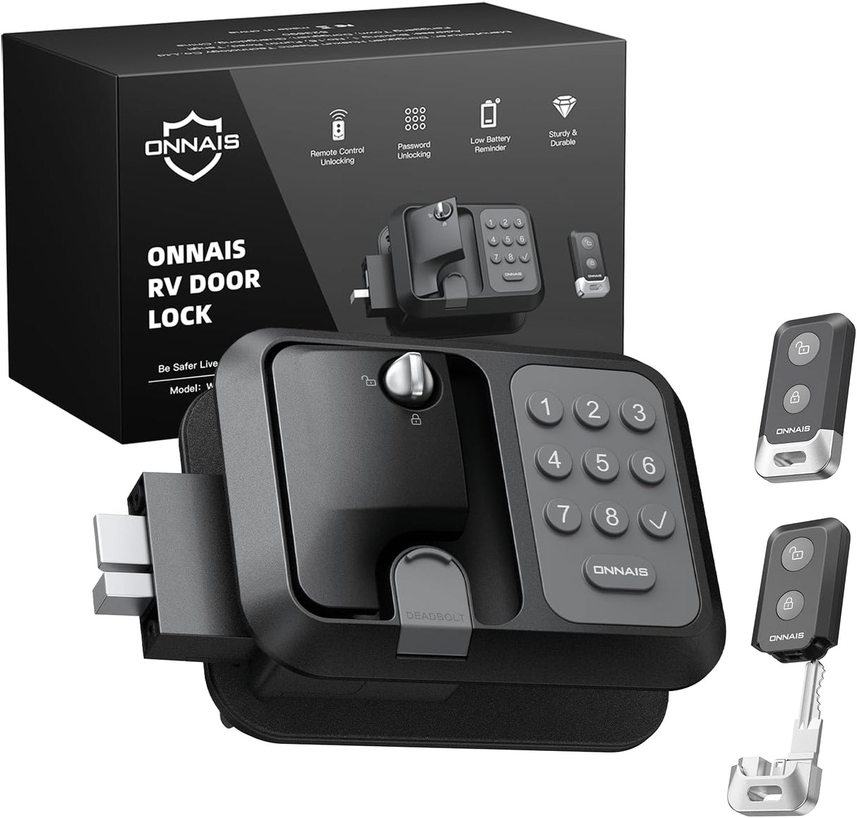 ONNAIS Full Metal RV Keyless Entry Door Lock