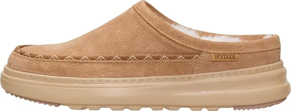 HEYDUDE Women's Remi Toastee Suede Clog | Sherpa Lined Size w9