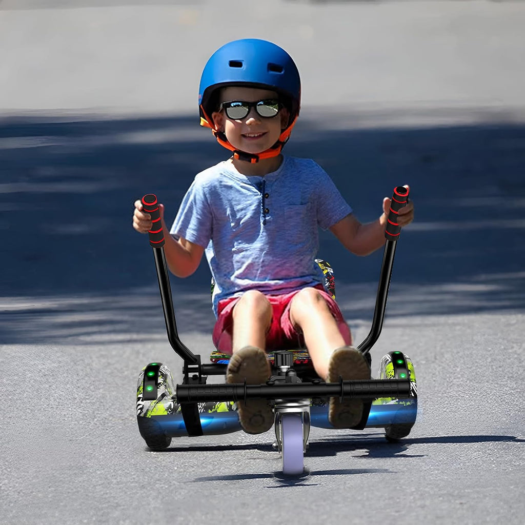 UNI SUN Hoverboard, with Seat Attachment 6.5" All Terrain Scooter 7.5 MPH